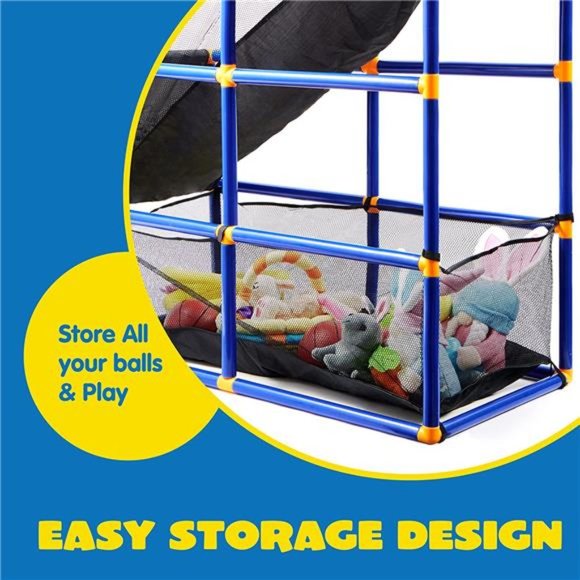 Kids Arcade Basketball Game Set with 4 Balls and Hoop for Kids Indoor Outdoor - Picture 5 of 7